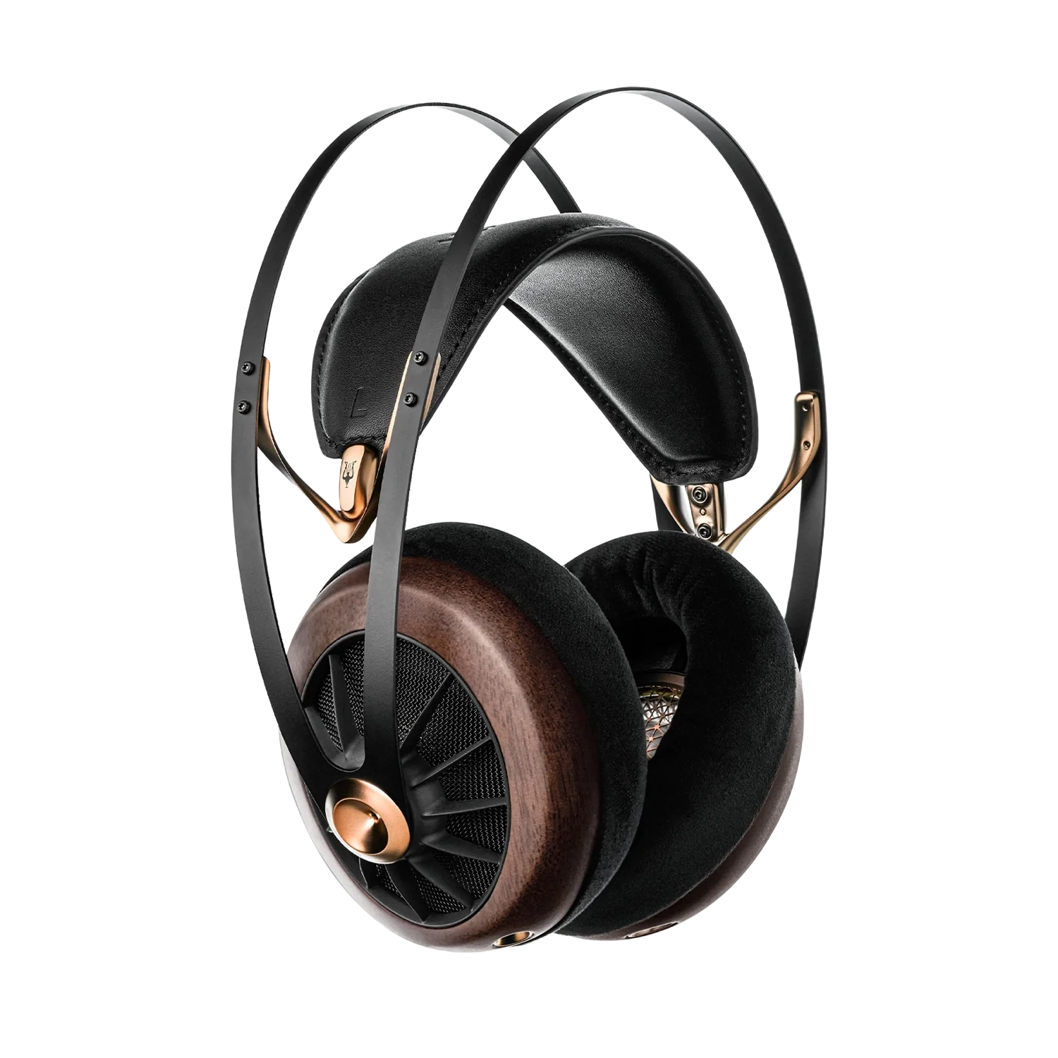 Meze Audio 109 PRO dynamic driver best audiophile open-back headphones lateral focused view