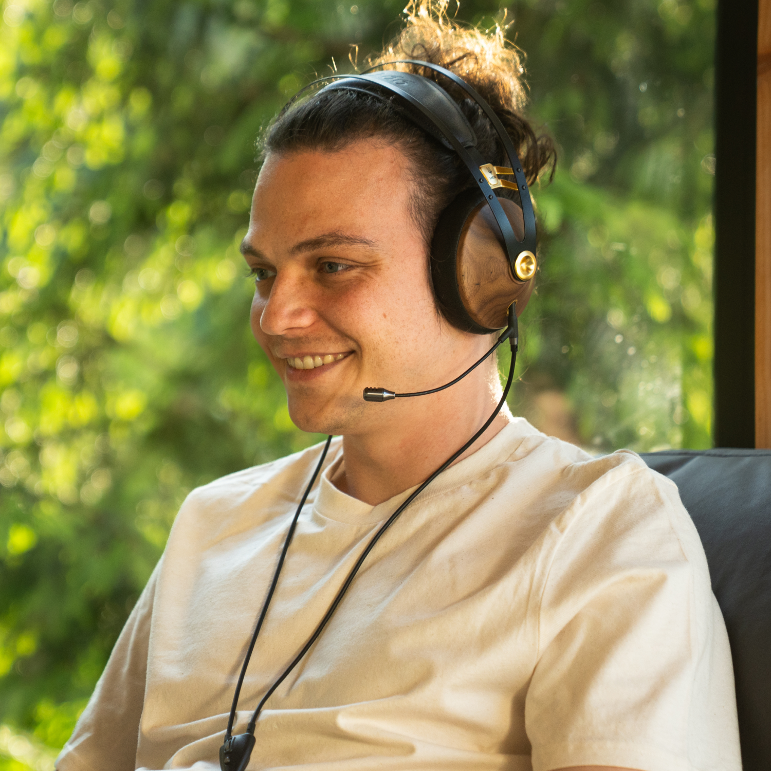 99 CLASSICS HEADSET WALNUT GOLD